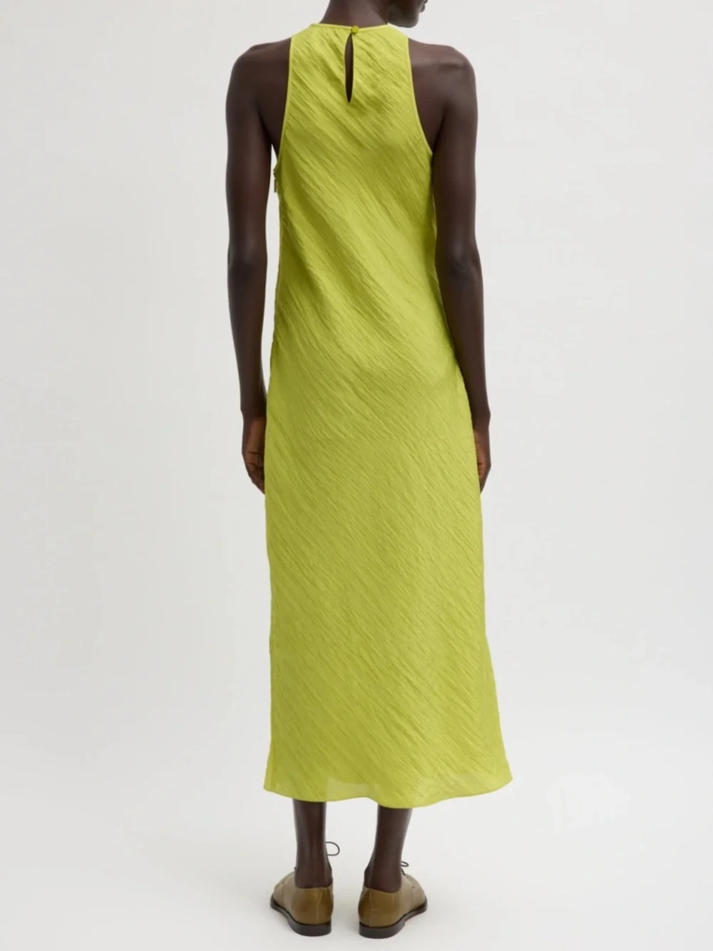 NWOT*Tibi The Crinkle Slip Midi Bias Dress - US 4 - Picture 4 of 11